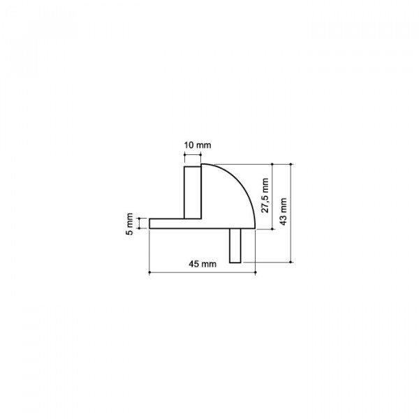 Упор дверной напольный STOPPER/ZA003 (DH003ZA ) SN-3 мат.никель