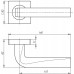 Ручка раздельная K.SQ52.KEA (KEA SQ001) SN-3 матовый никель