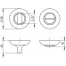 Ручка поворотная BK6.R.RM54 (BK6 RM) AB/GP-7 бронза/золото