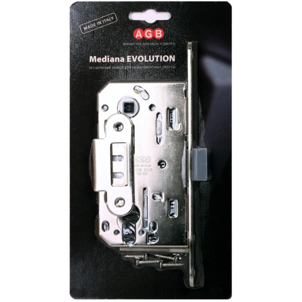 Корпус замка под цилиндр MEDIANA EVOLUTION B01103.50.06.567 с отв. планкой B01000.13 (никель)