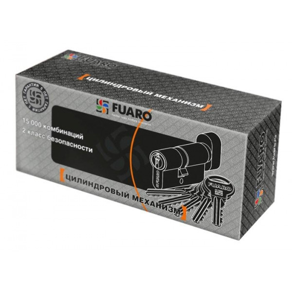 Цилиндровый механизм (R302/60) R3002Knob60(25+10+25) CP хром 5Key с вертушкой