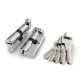 Цилиндровый механизм (R602/60) R6002Knob60(25+10+25) CP хром 5Key с вертушкой