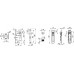 Набор для раздвижных дверей SH.LD152.KIT011-BK (SH011-BK) СP-8 хром