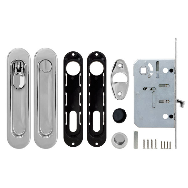 Набор для раздвижных дверей SH.LD152.KIT011-BK (SH011-BK) СP-8 хром
