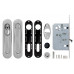 Набор для раздвижных дверей SH.LD152.KIT011-BK (SH011-BK) СP-8 хром