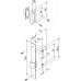 Защелка врезная METF72-50 (F72-50) SG мат.золото