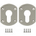 Накладка на цилиндр ESC.C+C/OV.set (ESC031) SN мат.никель (2шт.)