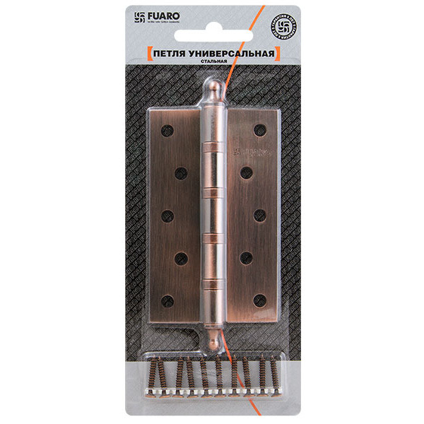 Петля универсальная IN5400UA-BL CP (4BB/A/BL 125x75x2,5) хром БЛИСТЕР