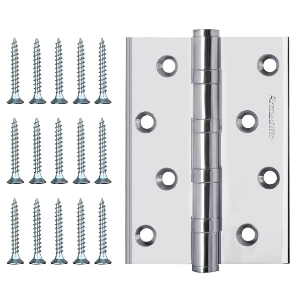 Петля универсальная IN4500UC-BL CP 102x75x3 INOX304 хром БЛИСТЕР