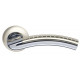 Ручка раздельная R.LD54.Libra26 (Libra LD26) SN/CP-3 матовый никель/хром TECH (кв. 8х140)