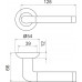 Ручка раздельная R.LD54.Stella (Stella LD28) SN/CP-3 матовый никель/хром TECH (кв. 8х140)