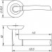 Ручка раздельная R.TL54.ARDEA (ARDEA TL) SG/GP-4 матовое золото/золото