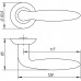 Ручка раздельная R.TL54.BASIS (BASIS TL) SN/CP-3 матовый никель/хром Ручка раздельная R.TL54.BASIS (BASIS TL) SN/CP-3 матовый никель/хром