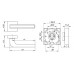 Ручка раздельная K.DM51.NEO (NEO DM) CP/WH-19 хром/белый
