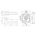 Ручка раздельная K.DM51.FLASH (FLASH DM) CP/SN-8 хром/матовый никель
