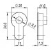 Вставка под шток ET.TANG.UNI (CYLINDER) GP-2 золото