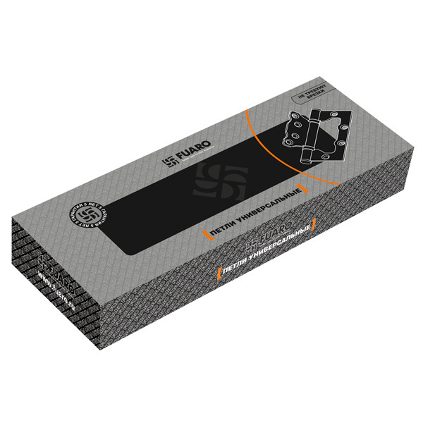 Петля универсальная без врезки IN4500W CFB (500-2BB 100x2,5) кофе глянец