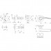Ручка защелка DK620 CP-PS (6020 CP-P) (без фик.) хром