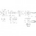 Ручка защелка DK630 SB-BK (6030 SB-B) (фик.) мат. золото