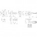 Ручка защелка DK630 SN-ET (6030 SN-E) (кл./фик.) мат.никель