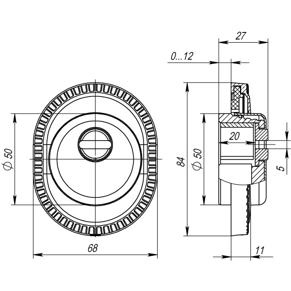 Броненакладка DEF.CL/OV.25 (ET/ATC-Protector 1CL-25) ABL-18 темная медь
