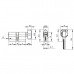 Цилиндровый механизм (Z402/70) Z4002Knob70(30+10+30) с вертушкой PB латунь