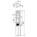 Петля приварная Т1254/140х20x25 мм с подшипником