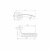 Ручка раздельная R.TL54.LOGICA (LOGICA TL) 150mm SN/CP-3 матовый никель/хром