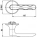 Ручка защелка DK624 SN-ET (6024 SN-E) (кл./фик.) мат. никель