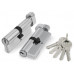 Цилиндровый механизм (100 ZM/80) 1000ZMKnob80(35+10+35) CP хром 5Key с вертушкой