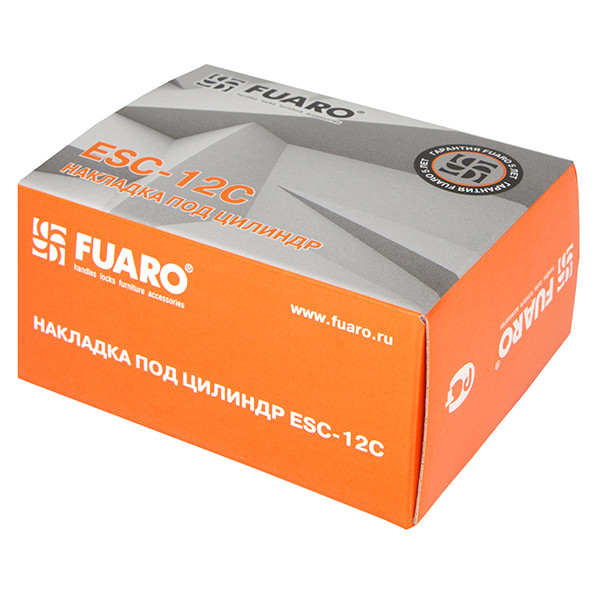 Накладка на цилиндр ESC.C/CRE/OV.12 (ESC-12C) CP хром (2шт. в уп.,отгр. по 1 шт.)