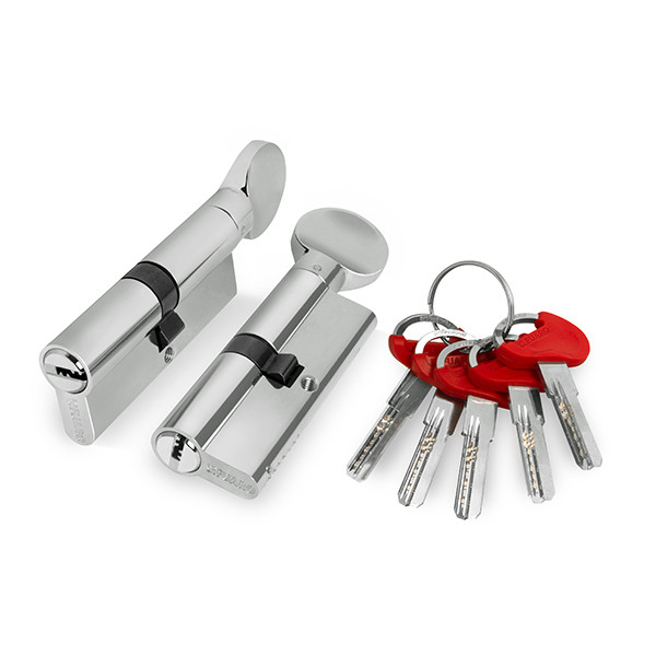 Цилиндровый механизм (D-PRO502/110) D-PRO5002Knob110(45+10+55) CP хром 5Key