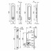 Защелка с ручками для раздвижных дверей SH.SL152.KIT011-BK (Soft LINE SL-011) СP-8 хром