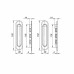 Ручка для раздвижных дверей SH.SL152.010 (Soft LINE SL-010) SN  матовый никель