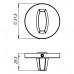 Ручка поворотная BK6.R.URS52 (WC-BOLT BK6 URS) CP-8 хром
