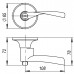 Ручка защелка DK610 SN-PS (6010 SN-P) (без фик.) мат. никель