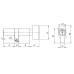Цилиндровый механизм (AX102/60) AX1002Knob60 (25+10+25) CP хром с вертушкой