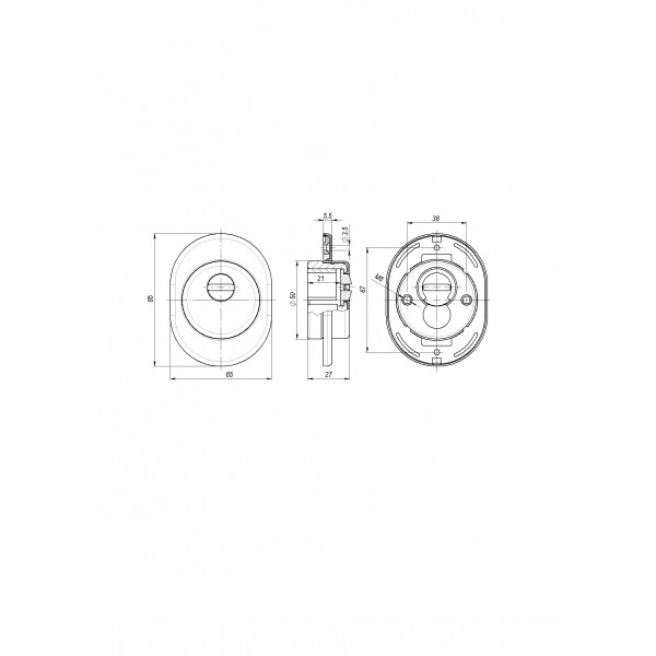 Броненакладка DEF.ECO/OV.4825 (DEF 4825 eco) CP-8 хром