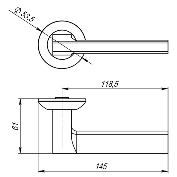 Ручка раздельная R.TL54.BLADE (BLADE TL) WH-19 белый Ручка раздельная R.TL54.BLADE (BLADE TL) WH-19 белый