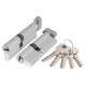 Цилиндровый механизм (AX202/90) AX2002Knob90 (45+10+35) CP хром с вертушкой