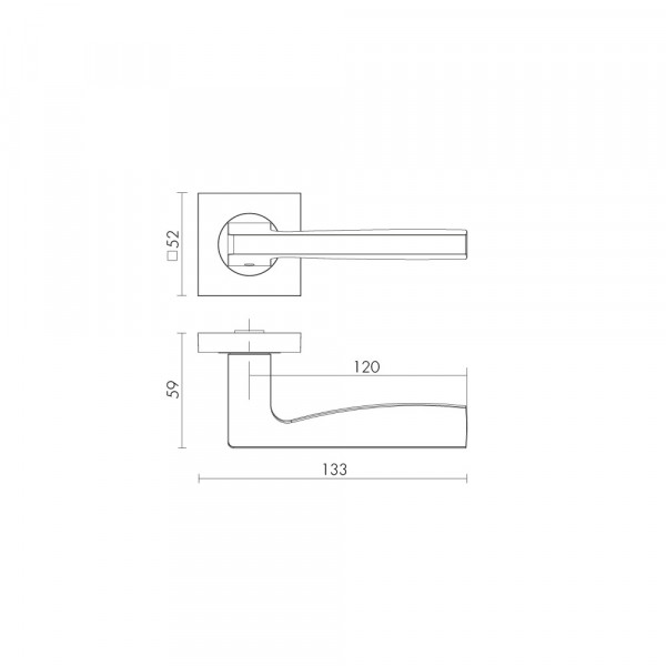 Ручка раздельная K.KM52.ROCK (ROCK KM) BL-24 черный