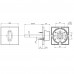 Ручка поворотная BKW8x75.K.RL52 (BKW8x75 RL) BL-24 черный