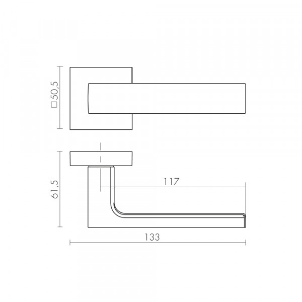 Ручка раздельная K.DM51.Straight (Straight DM) WH-19 белый Ручка раздельная K.DM51.Straight (Straight DM) WH-19 белый