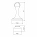 Упор дверной напольный DFIX/MF45 (DSM-45) магнитный ABG-6 бронза