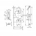 Корпус врезного замка MAGNM85C-50 (M85C-50) SSC сатинированный хром