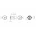 Ручка поворотная BK6.R.DSS201-02 (DSS-02-BK6) (INOX 201) BLACK