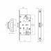 Защелка врезная PLASTLP96WC-50 BL черный Защелка врезная PLASTLP96WC-50 BL черный