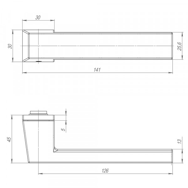 Ручка раздельная K.ART30.CLARITY BL-26 черный