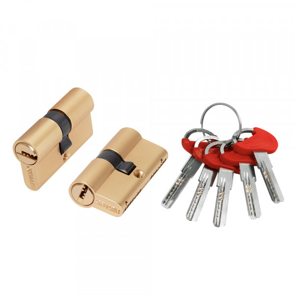 Цилиндровый механизм (D-PRO500/60) D-PRO5000Key60(25+10+25) SSG-39 сатинированное золото 5Key
