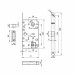 Защелка врезная магнитная ML96WC-50/BL BL (черный) блистер